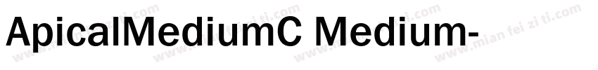 ApicalMediumC Medium字体转换